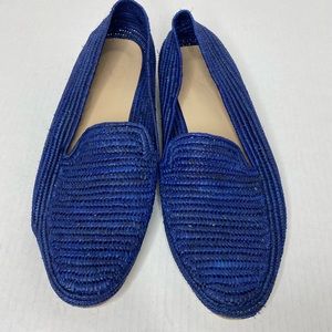 Men’s navy straw/raffia shoe 10.5 new
